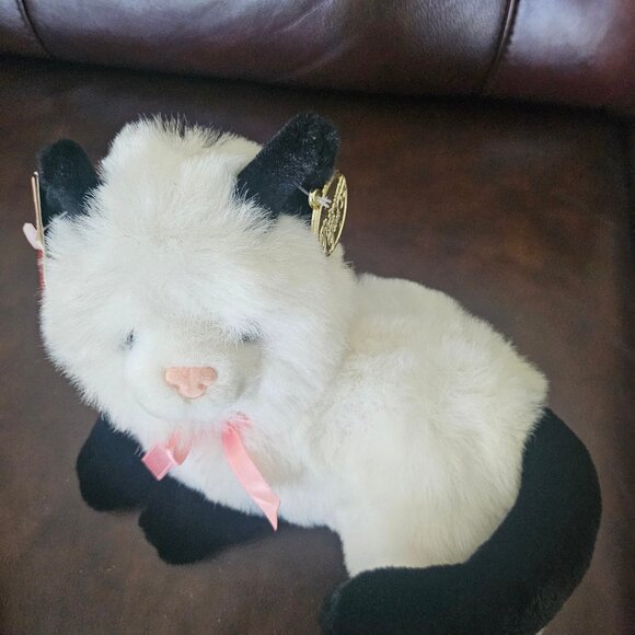 Platinum Plus Black And White Plush Cat Lovable Huggable Limited Edition #99 - Picture 7 of 10